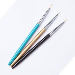 Top Qualité Fournisseur 3 Pcs Uv Manucure Or Cap Nylon Kit <span class=keywords><strong>Eye</strong></span> Polish Brush <span class=keywords><strong>Gel</strong></span> Set Art Dessin Outil Peinture Nail <span class=keywords><strong>Liner</strong></span> Brush - Product Image 1