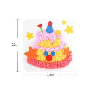 <b>Animal</b> <b>Felt</b> Embroidery Stitching Sewing Craft Kit DIY Cake Set with Sewing Crafts Stickers for Kids Hand Activities & Projects - Product Image 3