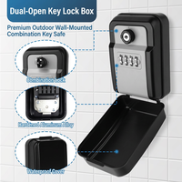 Caja de Seguridad para Llaves con Código, Impermeable y Duradera, con Cerradura Digital y Diseño Moderno para la Seguridad del Hogar y la Oficina