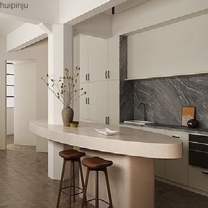 Meubles de cuisine modernes de style australien, de luxe, bon marché, en mélamine et en bois massif, fabriqués en Chine - Product Image 2