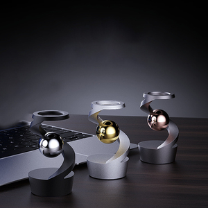 Kim loại treo bóng xoay Gyro Máy tính để bàn động Fidget spinner Đồ chơi trọng lực bất chấp động Levitating Bàn đồ chơi con quay hồi chuyển - Product Image 1
