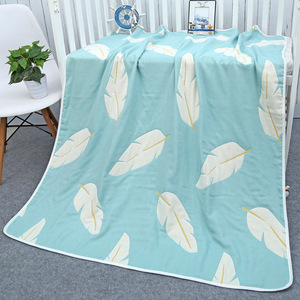 <span class=keywords><strong>Serviette</strong></span> de bain en mousseline jacquard 6 couches personnalisable en coton pour bébés et enfants, 120*150cm, couverture de maternelle - Product Image 4