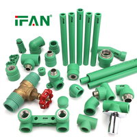 Accesorios de Tubería Homogéneos IFAN PPR de Alta Presión 20-125MM, Accesorios de Tubería de Agua PPR, Todos los Tipos de Accesorios de Plástico PPR