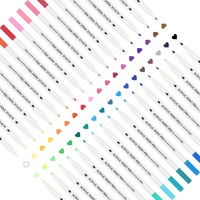 Ensemble de marqueurs de peinture acrylique fine à base d'eau TBC 24 couleurs entièrement personnalisés pour le dessin artistique, ensemble de marqueurs permanents personnalisés pour enfants