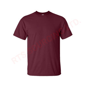T-shirt solide pour hommes de qualité supérieure Tenue décontractée en coton confortable toutes saisons Coupe classique Armoire élégante Essentielle - Product Image 1