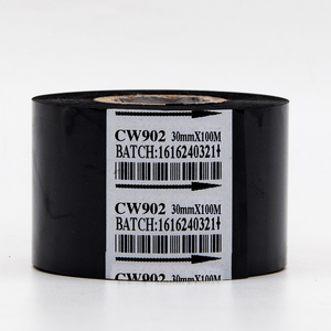 Cinta de alta calidad 25mm * 100m cinta de estampado en caliente negra lámina de codificación en caliente para máquina de codificación - Product Image 6