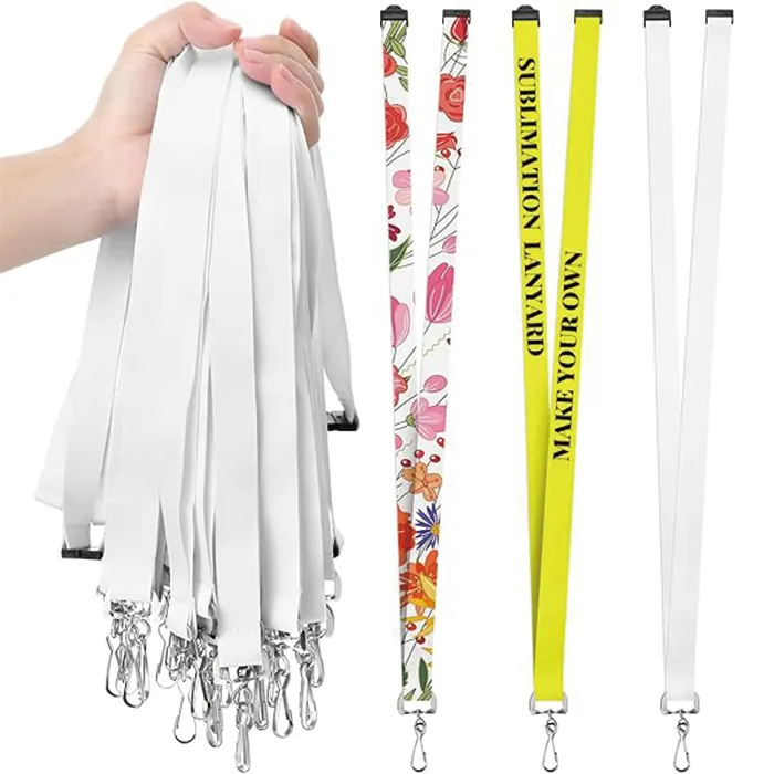 Free Design Promotion Wholesale Custom Lanyards With Logo Custom Fabric Sublimation Polyester Lanyard for Work Keychain Strap