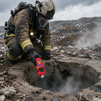 Détecteur de gaz O2 H2S pour champ pétrolier, moniteur de sulfure d'hydrogène pour plateforme de forage, unité étanche antidéflagrante à aspiration par pompe