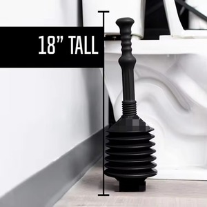 Déboucheur de toilettes et canalisations domestiques à aspiration et à ventouse en cuir pour évacuation d'eau - Product Image 3