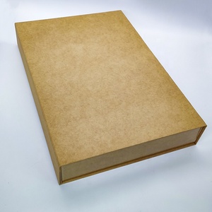 Custom Size Kraft Cardboard Gift Box UV Printing Offset Gold Foil Sponge Lining <strong>Flatten</strong> Style Chipboard Matte Finish Portable - Product Image 4