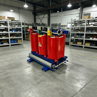 Transformateur triphasé professionnel de type sec 10 kVA 480 V avec contrôleur de température et unité de distribution pour atelier industriel