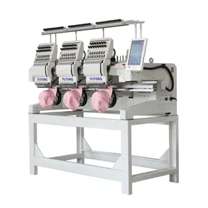 FT-CT1203HC Multifunction 3 3 Head Cap Flat T-shirt Easy Cording Embroidery Machine