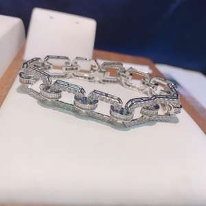 Женский винтажный браслет с фианитами, B-155 - Product Image 3