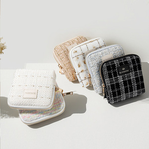 Mini sac de rangement pour bijoux de style carré, personnalisable, de luxe, avec fermeture à glissière, grande capacité, sac d'emballage pour bijoux - Product Image 2