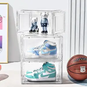 Wholesale Custom Clear/ white Acrylic Display Acrylic Case Puppet show Display Stand Floor Display For Kids Toys Unit Retail