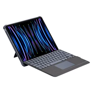 202112.9英寸适用于iPad键盘外壳触摸板笔架7色发光二极管RGB背光QWERTY时尚风格2020 2018型号