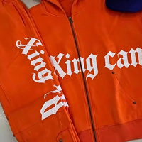Streetwear vintage pour hommes, costume de jogging 100% coton, sweat à capuche ample surdimensionné, pantalon de survêtement avec fermeture éclair, patch brodé, vêtements de sport tricotés