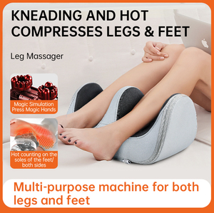 Nuevo masajeador de pies y piernas para amasar, máquina masajeadora de pies con 3 modos de masaje, 2 niveles de calefacción - Product Image 4