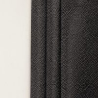 Tissu d'entoilage fusible non tissé à point unique en polyester noir 35 g/m²