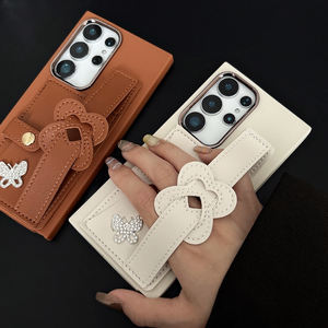 Étui de téléphone en cuir PU S25 Ultra 5G avec dragonne, porte-cartes et support à bande pour la <span class=keywords><strong>s</strong></span>érie <span class=keywords><strong>S</strong></span>, protection antichoc - Product Image 2