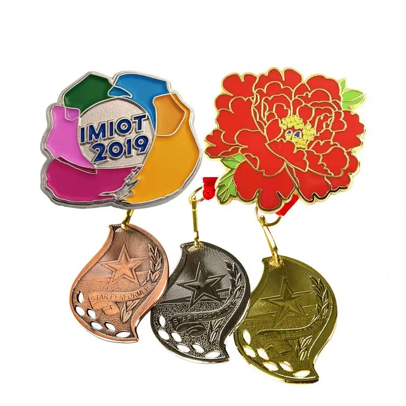 Factory Price Metal Crafts Multiple Processes Medal Hockey Christmas Medal