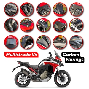 Kit Carene in Fibra di Carbonio Carbonart per <span class=keywords><strong>Ducati</strong></span> <span class=keywords><strong>Multistrada</strong></span> V4 & Pikes Peak - Copertura Scarico, Pannello Laterale, Carena Anteriore - Product Image 1