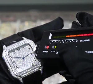 Orologi Meccanici Automatici da Uomo con Diamanti Moissanite, <span class=keywords><strong>Orologio</strong></span> Meccanico Placcato <span class=keywords><strong>Oro</strong></span> Rosa con Moissanite - Product Image 5