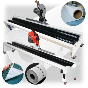 High Quality Light Box Cloth Slitting Machine Coil Paper Roll to Sheet Cutting Machine Fabric Rolling Cutting Machine