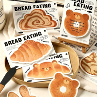 Notes autocollantes Croissant & Bear
