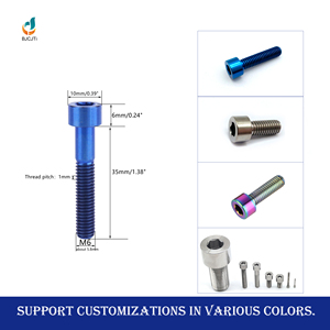 Chất lượng cao m8x30 titan đầu tròn Hex ổ cắm vít, lý tưởng cho xe đạp và xe máy nâng cấp - Product Image 4