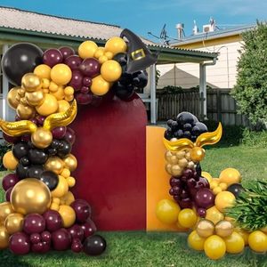 <span class=keywords><strong>Decorazioni</strong></span> con <span class=keywords><strong>Palloncini</strong></span> a Tema Scuola di Magia per <span class=keywords><strong>Halloween</strong></span>, Kit per Arco e Ghirlanda per <span class=keywords><strong>Decorazioni</strong></span> di Feste di Compleanno - Product Image 3