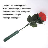 Rose artificielle en plastique lumineuse à LED romantique, Saint-Valentin, mariages, remises de diplômes, Noël, rose en forme de cœur, boîte d'amour emballée