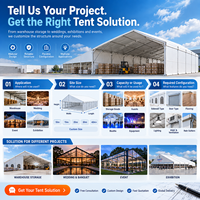Tente d'entrepôt sur mesure TENTCHO – Solution de stockage modulaire portable pour centre de distribution, usine et inventaire saisonnier