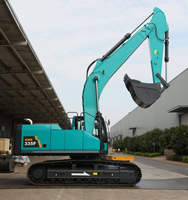 SWE335F 32.8T Excavator Crawler 1.6-1.7m³ untuk Proyek Mesin Pemindahan Tanah