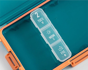 Hộp Đựng Thuốc 21 ngăn cầm tay dung tích lớn 7x3 hộp đựng thuốc bằng vải không thấm nước có thể gập lại với thiết kế thân thiện với du lịch - Product Image 5