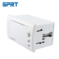 Imprimante thermique de tickets intégrée SPRT POS 58mm Micro 24V 3A à montage sur panneau, ligne RS232/parallèle/USB, garantie 1 an, en stock
