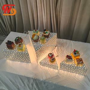 SMOOTH Factory Metal Triangle dessert Display Stand for Hotel Wedding Home <b>Party</b> <b>Decor</b> - Product Image 2