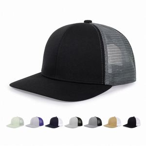 Custom Embroidery Leather Patch Richardson 112 Trucker Hat <b>Mesh</b> Blank Snapback Baseball Cap Plain <b>Net</b> Sports Dad Cap - Product Image 2