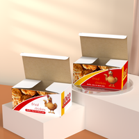 Boîte en papier pour restauration rapide, emballage pour frites et sauce, burger de poulet frit personnalisé