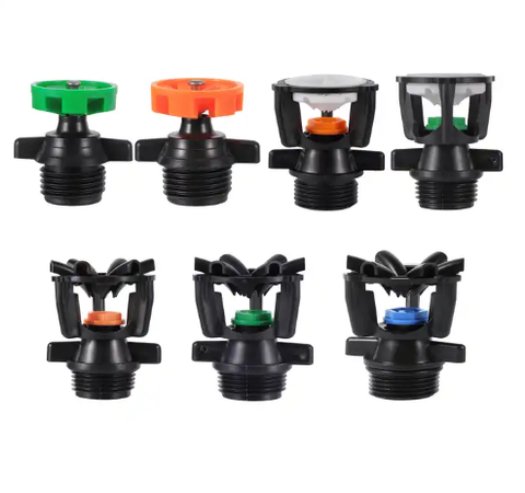 High Angle 360-Degree Rotating Sprinkler 1/2\" Plastic for Agricultural Irrigation Factory Supplied for Farms