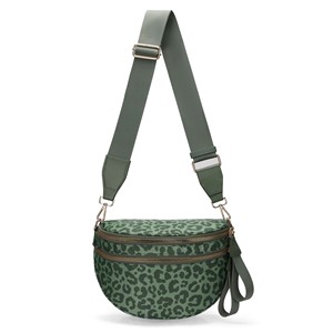 New Leopard Pattern Chain Charms Fanny Pack for Women Fashionable Nylon Waist Bag Crossbody Shoulder Purse for <b>Travel</b> Ladies - Product Image 4