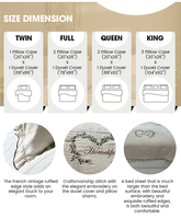 Parure de lit en coton mousseline respirante et durable, style vintage, pour usage quotidien – Vente chaude usine