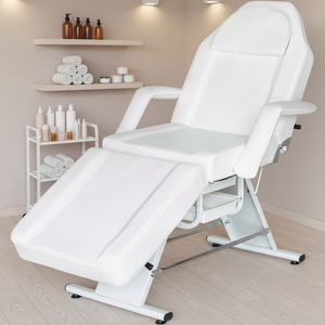Luxurious Black <strong>White</strong> Adjustable Leg Beauty Massage <strong>Chair</strong> Foldable Tattoo Barber Bed <strong>Chair</strong> for Facial Therapy Eyelash Cheap - Product Image 3