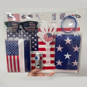 Kit de Supporter de Football États-Unis 2026 : Drapeau, Lunettes, Peinture Faciale, Accessoires de Cheerleading – Ensemble Essentiel pour les Fans – Meilleures Ventes - Product Image 1