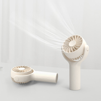Nouveau ventilateur de refroidissement d'été portable USB rechargeable pour voiture et maison, mini ventilateur de table de poche personnel rotatif à 3 vitesses