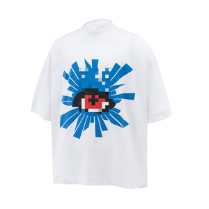 Not Sleeping Beauty HOUSE of <span class=keywords><strong>ERROS</strong></span> Eye of Truth T-shirt unisexe à col ample imprimé en mousse à la mode - Product Image 3