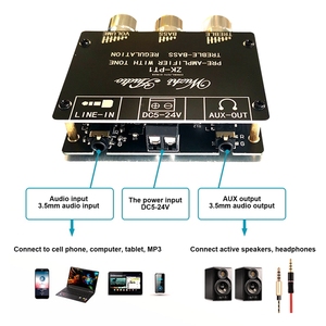 RXT ZK-PT1 <span class=keywords><strong>BT</strong></span> 5.0 音频模块双通道立体声调音板音量控制器高低音放大器60W - Product Image 4