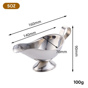 Food Grade 304 Mirror Polished Eco-Friendly Aifeisi Condiment Server Steak Black Pepper Sauce Salad Dressing Commercial - Product Image 6