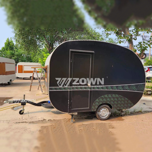รถพ่วงขายอาหารเคลื่อนที่ ZOWN สีดำ แบบสองล้อ สำหรับใช้งานเชิงพาณิชย์ ปรับแต่งได้ - Product Image 5