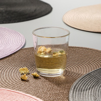 Set de table en PP couleur unie 38 cm, résistant à la chaleur, biodégradable, style européen, pour table basse et fruits, exclusivité transfrontalière